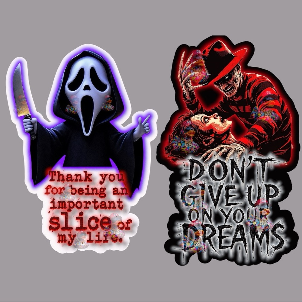 40 Horror Film Sticker Pack